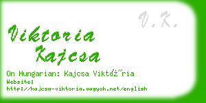 viktoria kajcsa business card